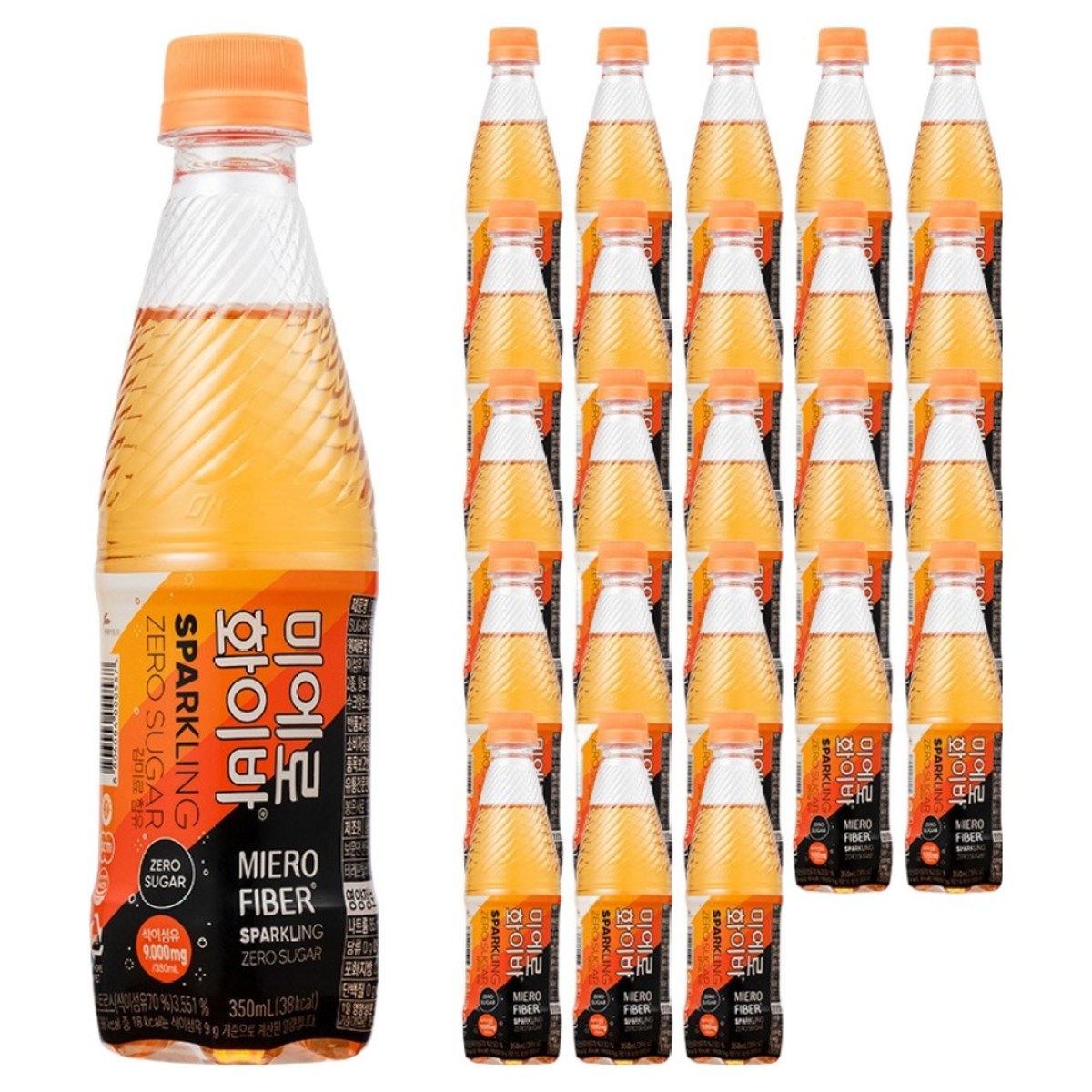 미에로화이바 스파클링 제로 탄산음료, 350ml, 24개
