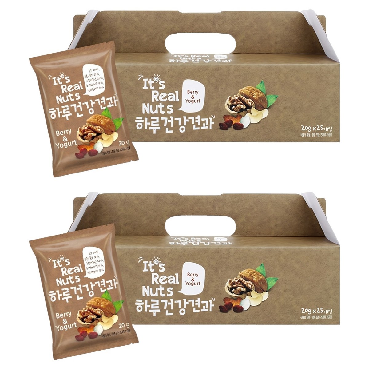 잇츠리얼넛츠 하루건강견과 베리앤요거트, 500g, 2개