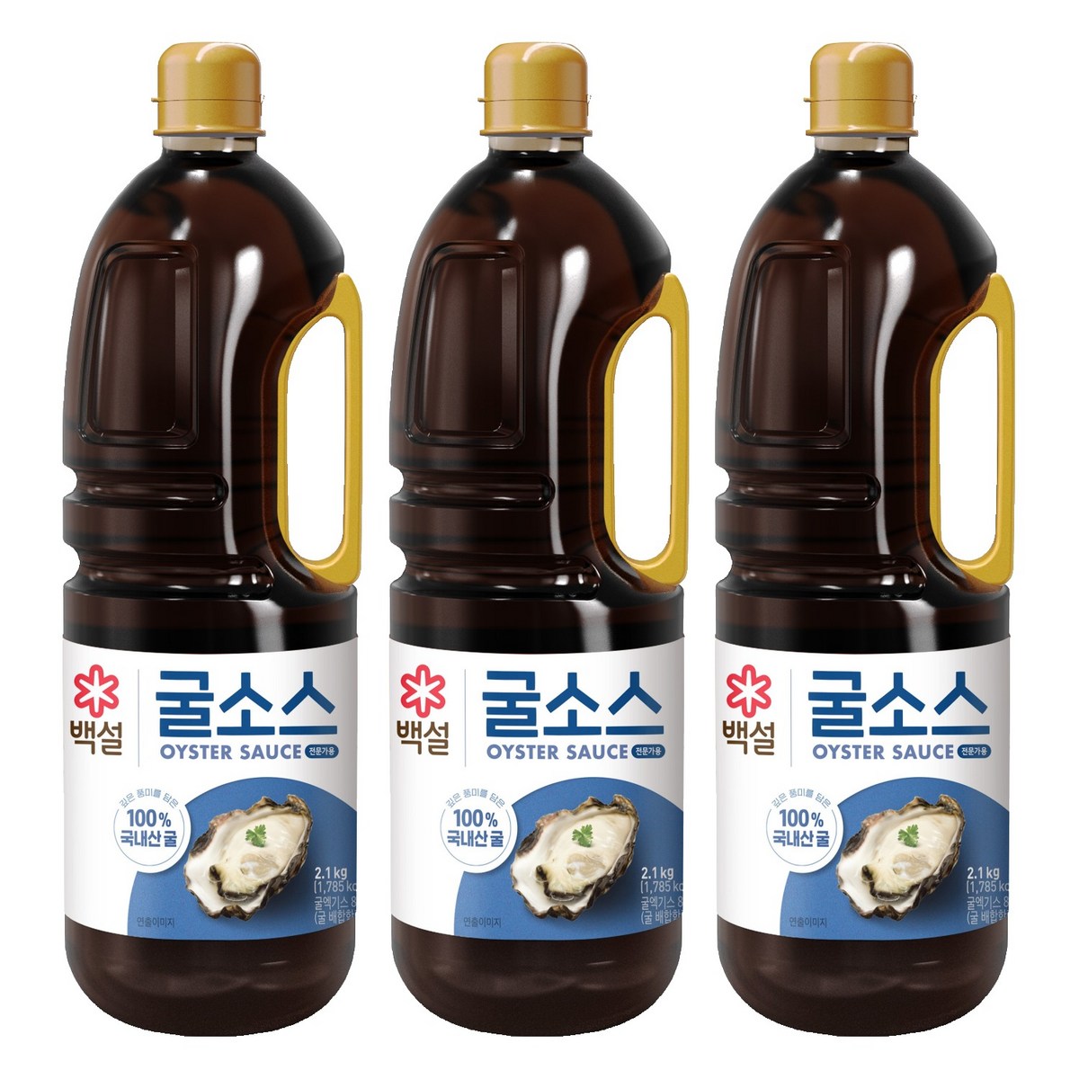 백설 굴소스, 2.1kg, 3개