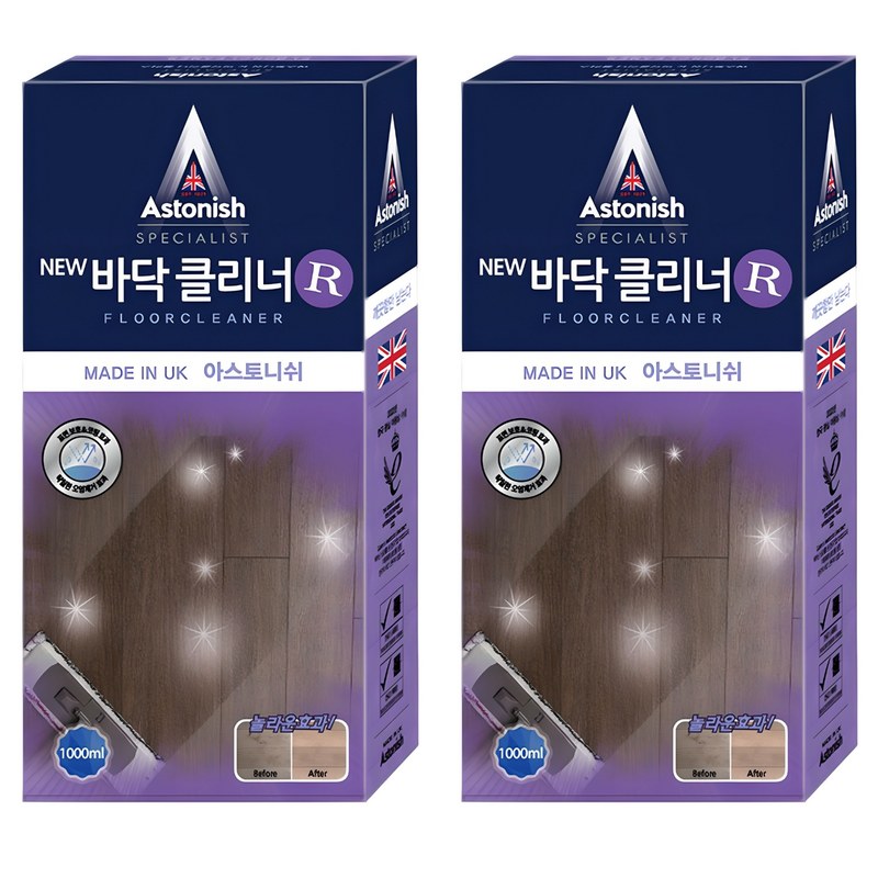 아스토니쉬 바닥 클리너 라벤더, 1L, 2개