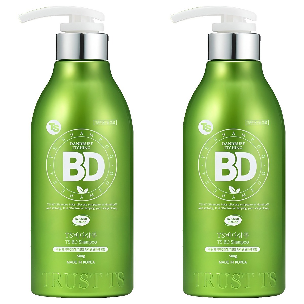 TS 비디 비듬샴푸 상큼한 오렌지향, 500g, 2개