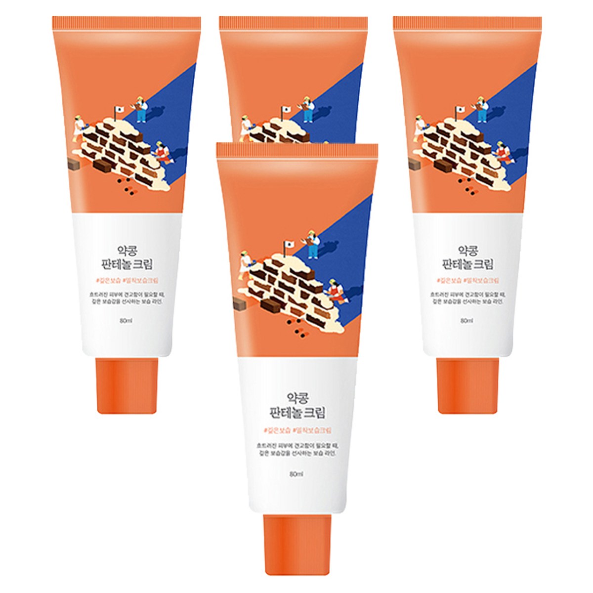 라운드랩 약콩 판테놀 크림, 80ml, 4개