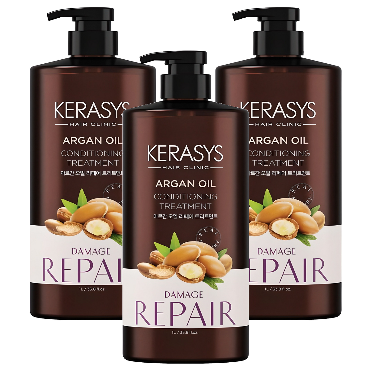 케라시스 아르간오일 헤어트리트먼트, 1L, 3개