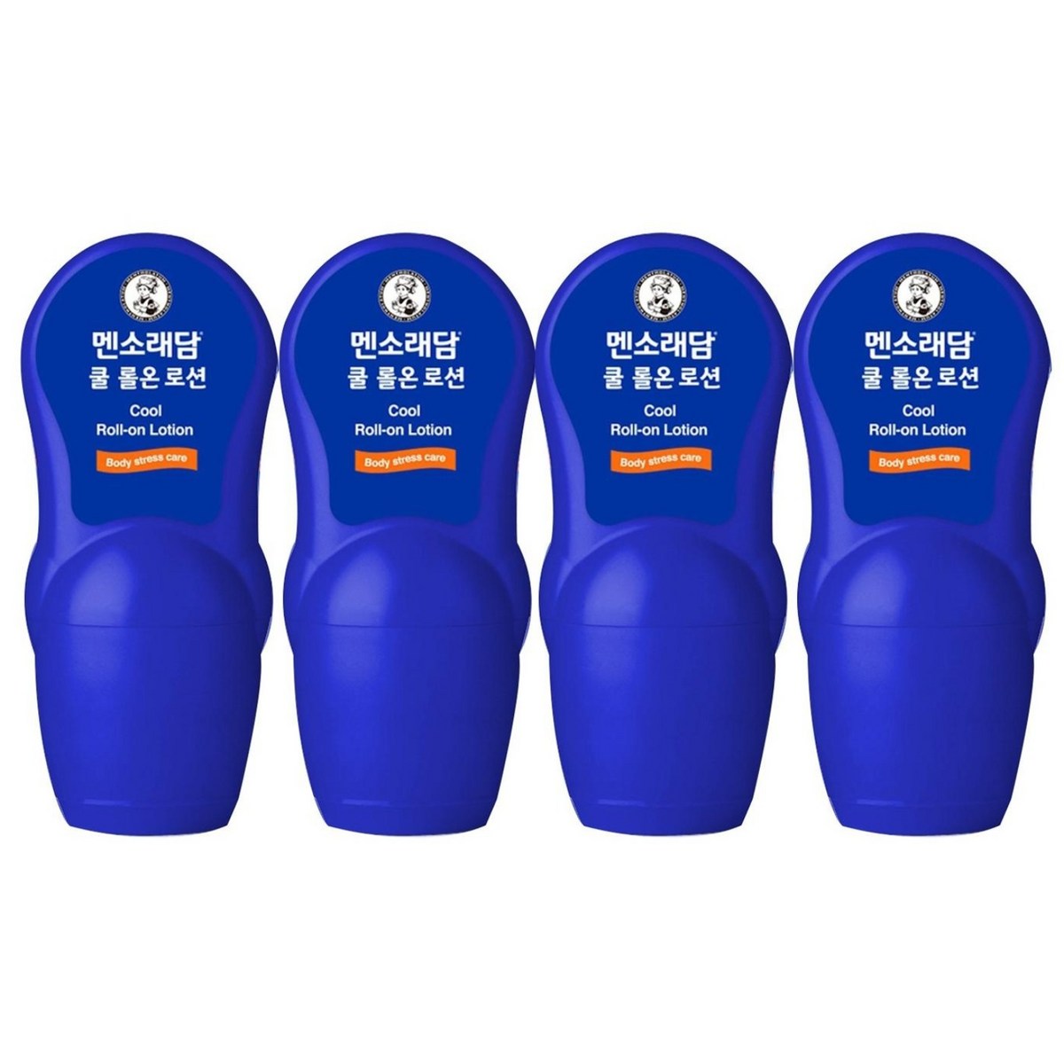 멘소래담 쿨 롤 온 바디로션 허브향, 50ml, 4개