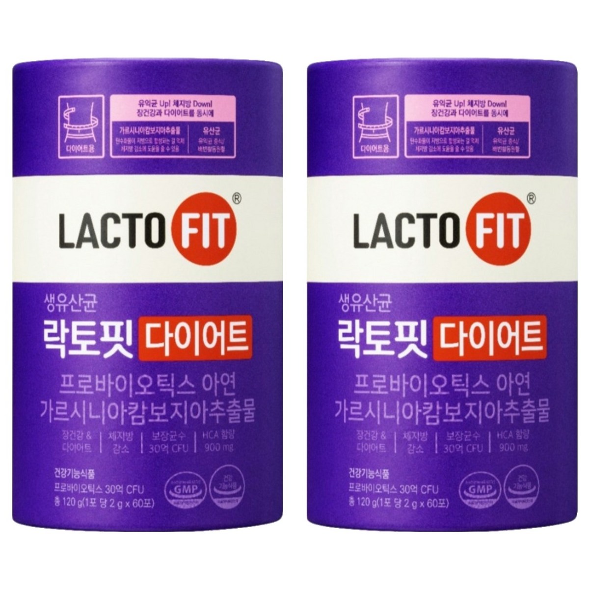 락토핏 다이어트 유산균 60p, 120g, 2개
