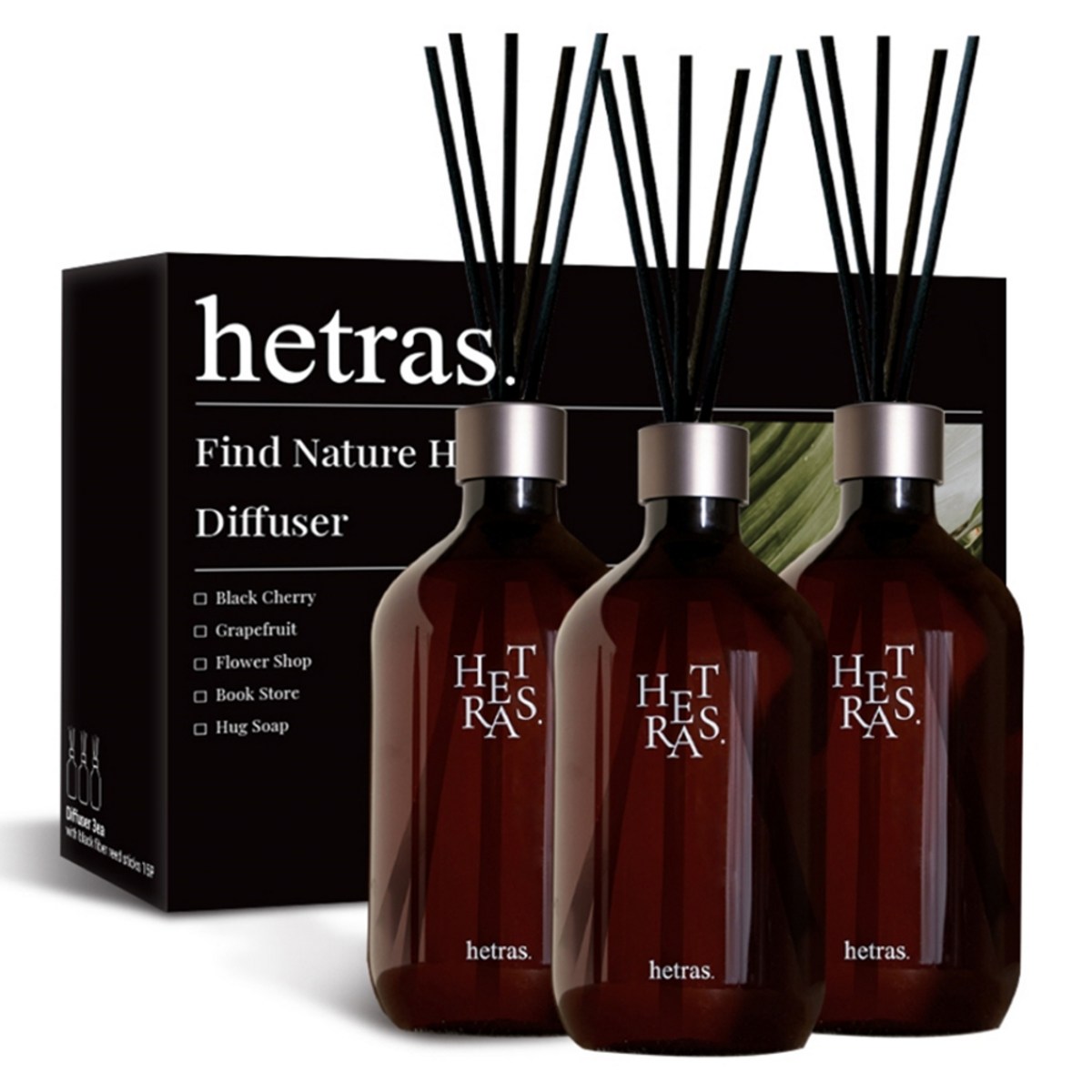 헤트라스 프리미엄 대용량 디퓨저, 데이지, 500ml, 3개