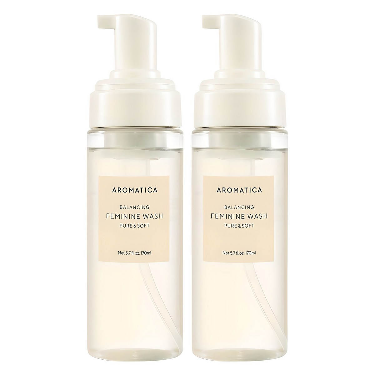 아로마티카 퓨어 앤 소프트 여성청결제, 170ml, 2개