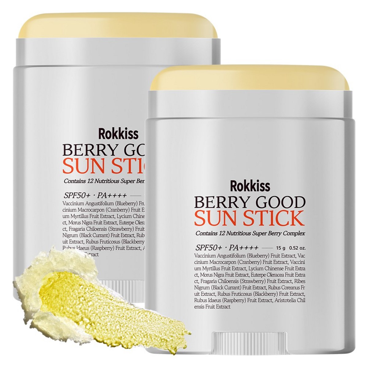 록키스 베리 굿 선스틱 SPF50+ PA++++, 15g, 2개